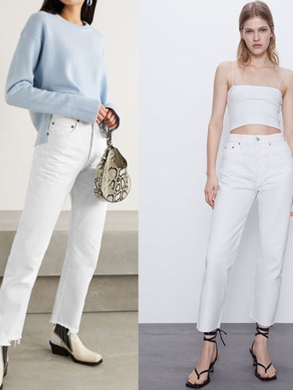 15 Pairs Of White Straight Leg Jeans To Buy