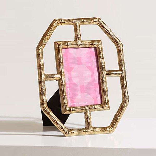 Bamboo Gold Photo Frame 6x4