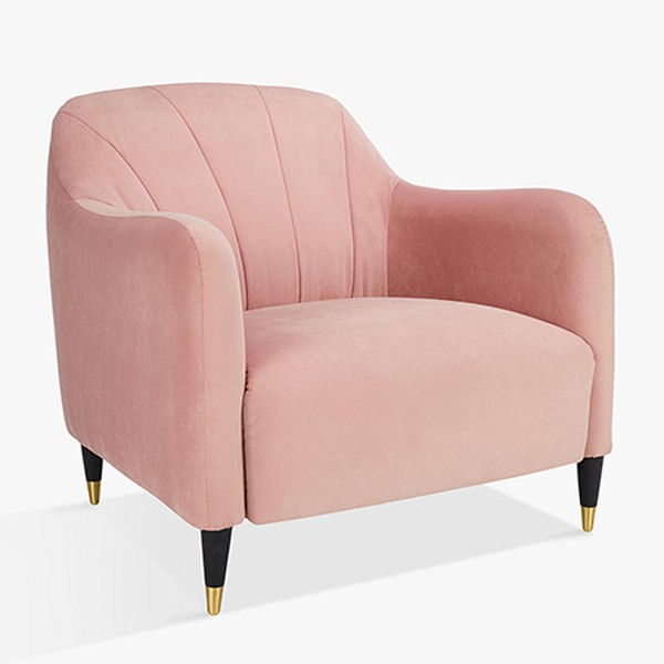 Meghan Fluted Back Velvet Armchair from John Lewis & Partners 