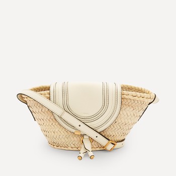 Marcie Woven Straw Cross-Body Bag from Chloe