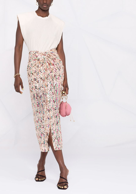 Kristi Sequin-Embellished Midi Skirt from Sabina Musayev