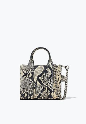 The Snake Embossed Micro Tote Bag
