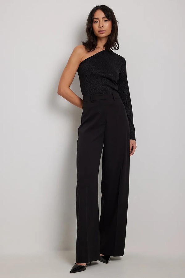 Glitter Knitted One Shoulder Top from NA-KD