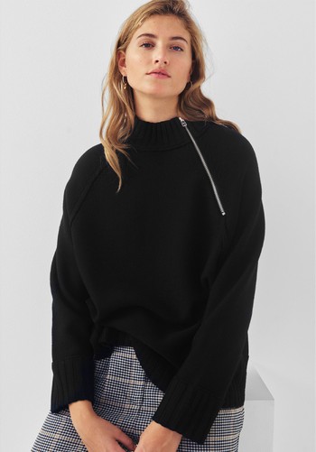 Zip Neck Jumper from Mix / Marques Almeida