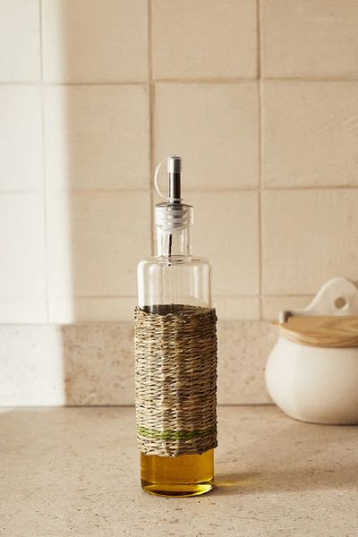 Glass Rattan Cruet