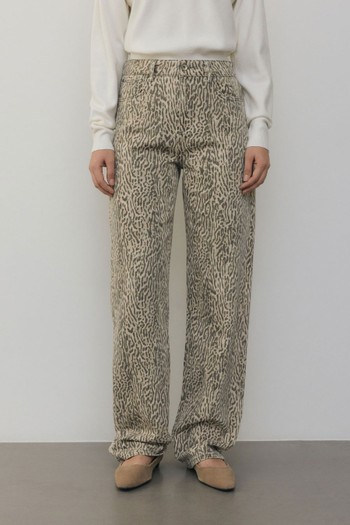 Straight Jeans With Animal Pattern from Reserved