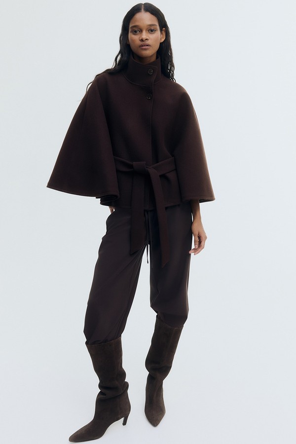 Belted Cape Coat