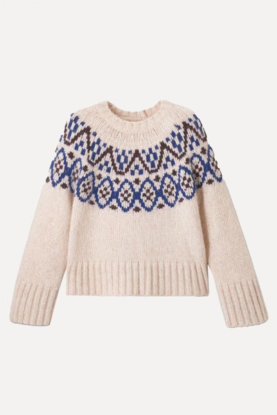 Alpaca Cotton Jacquard Jumper from ME + EM