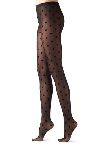 Macro Flock Polka Dot Tights from Calzedonia