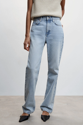 Mid Rise Straight Jeans from Mango