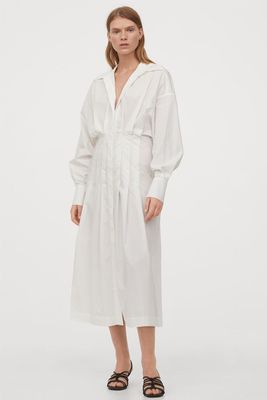 Cotton Poplin Shirt Dress from H&M
