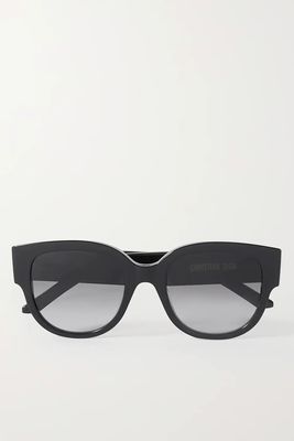 Wildior Round-Frame Embossed Acetate Sunglasses from Dior