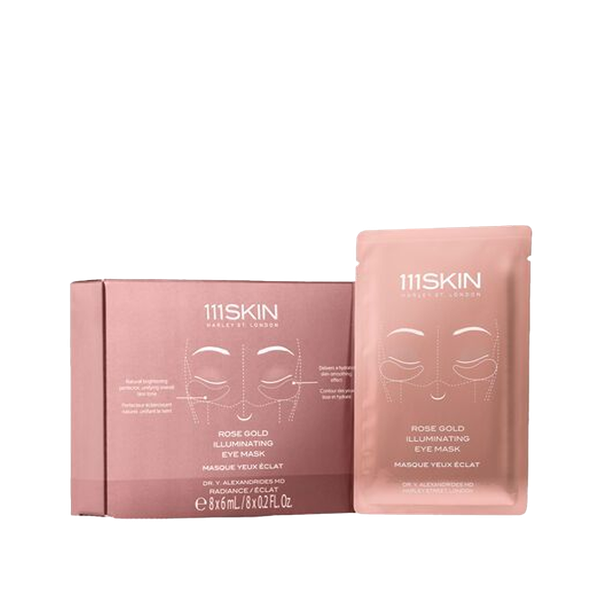 Rose Gold Illuminating Eye Mask Box from 111SKIN