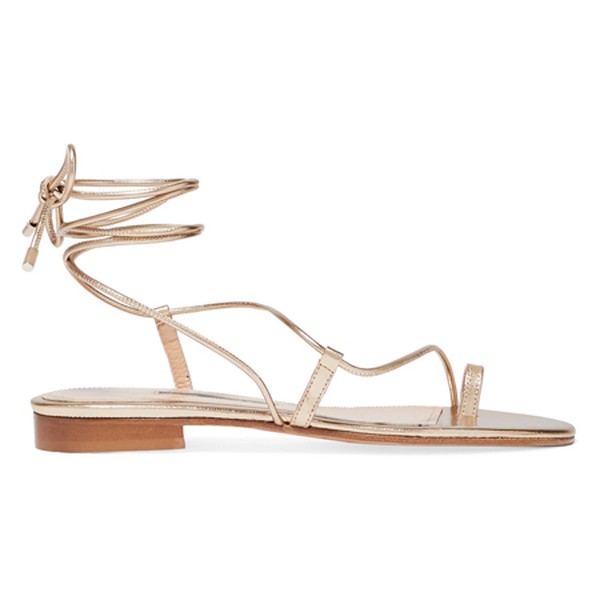 Susan Metallic Leather Sandals from Emme Parsons