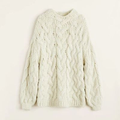 Knitted Braided Sweater from Mango 