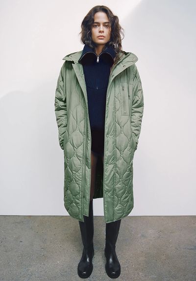 Oversize Quilted Coat from Zara