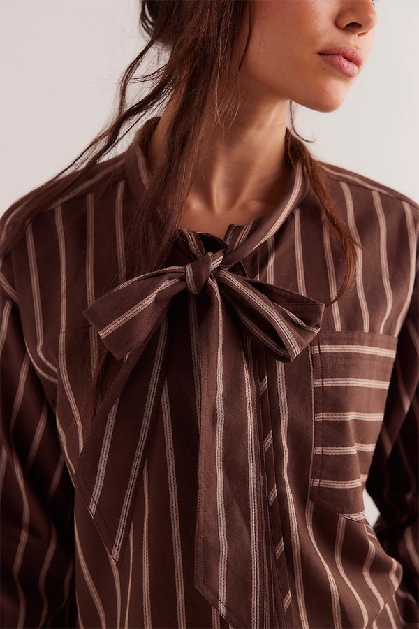 Tied With A Bow Shirt from FREE PEOPLE