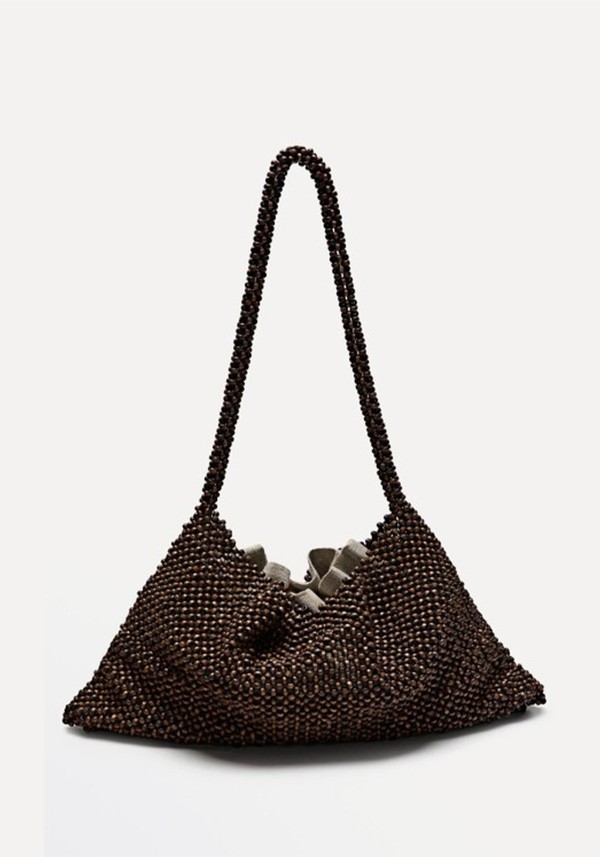 Wooden Shoulder Satchel Bag