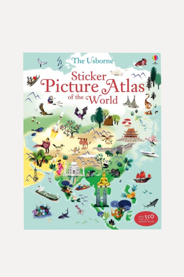 Sticker Picture Atlas Of The World Usborne from Sam Lake, Usborne Publishing Ltd