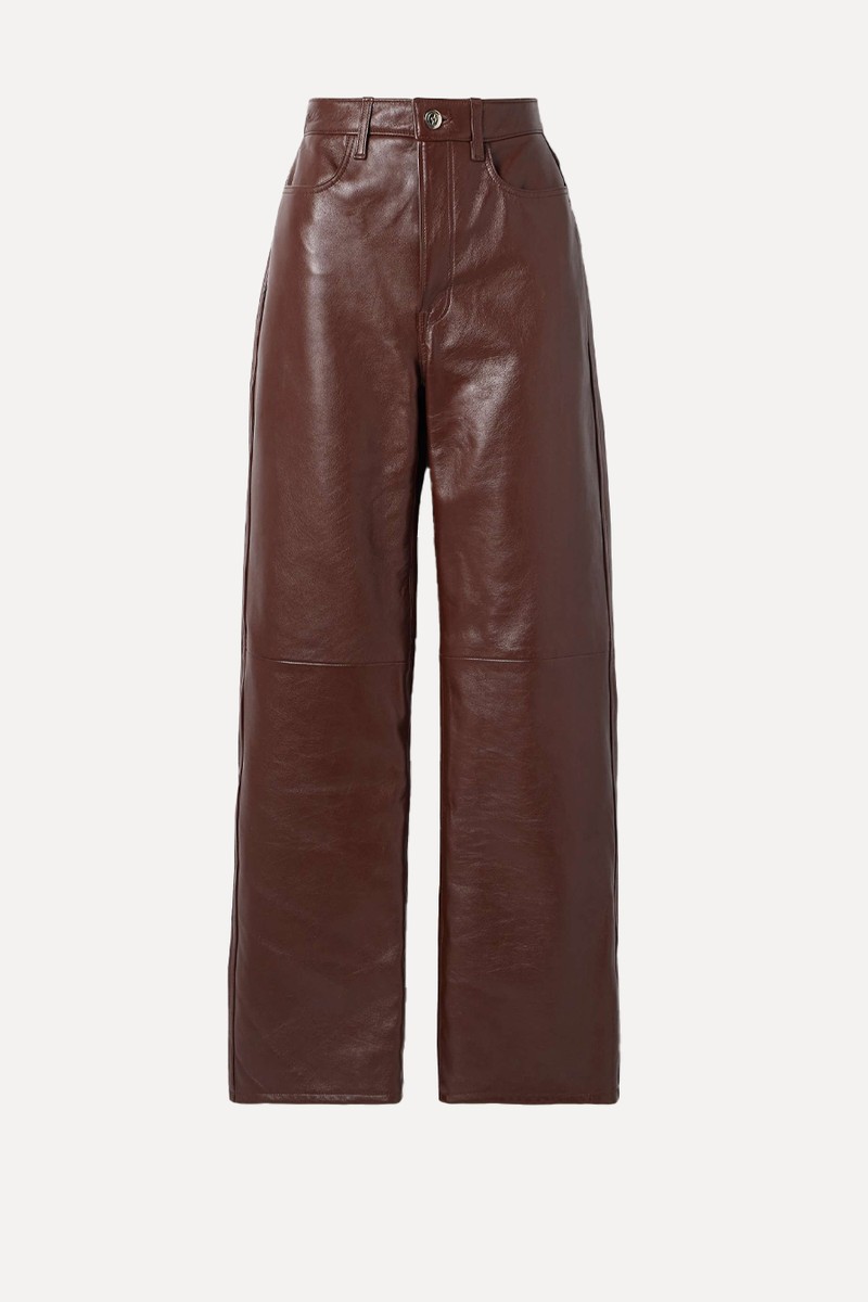 The Quinn High-Rise Leather Pants from RÙADH