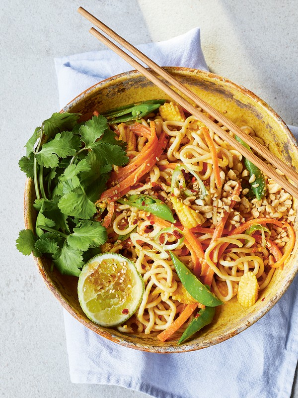Spicy Peanut Stir Fry With Noodles
