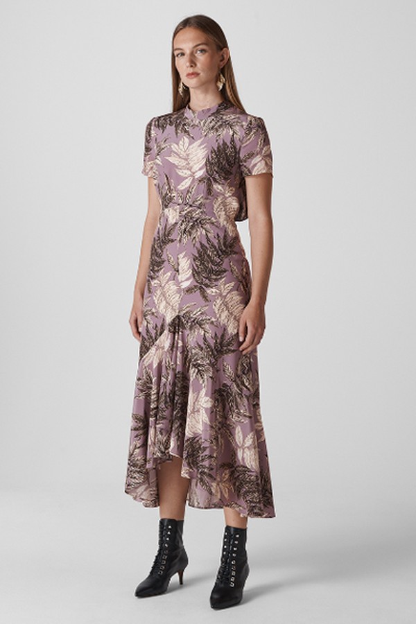 Arabella Floral Silk Dress