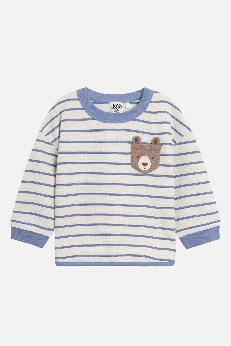 Bear Appliqué Pocket Top