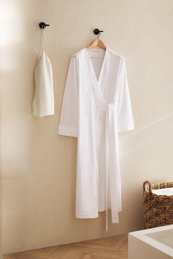 Dressing Gown With Lace Trim, £49.99 | Zara