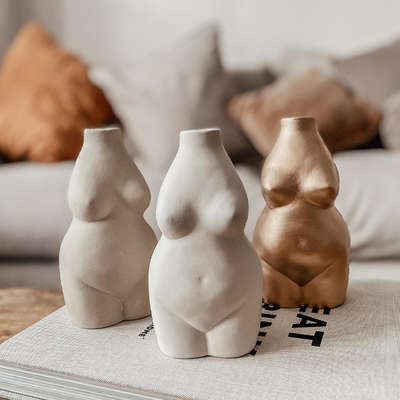 Female Body Ceramic Vase from Ryle Style