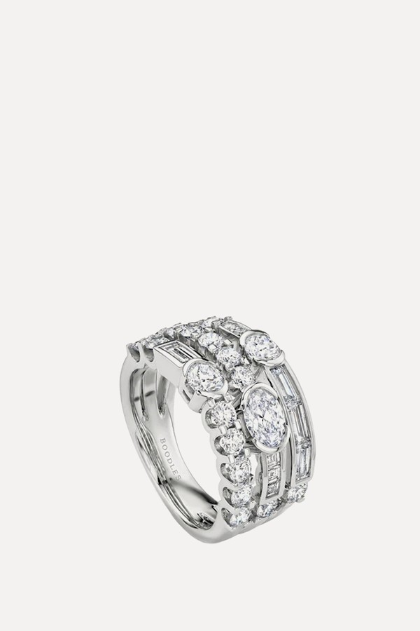 The National Gallery Play of Light Platinum Ring