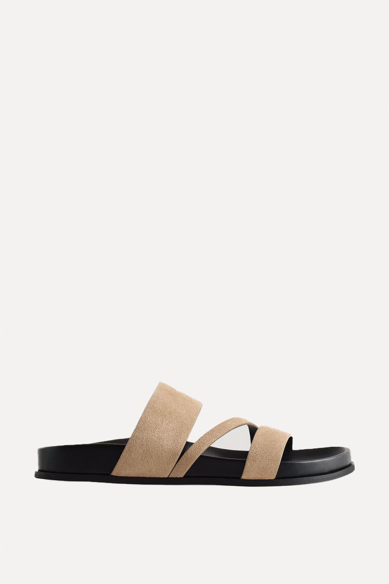 Multi-Strap Suede Sandals