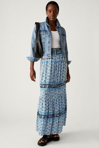 Printed Maxi Tiered Skirt from Marks & Spencer