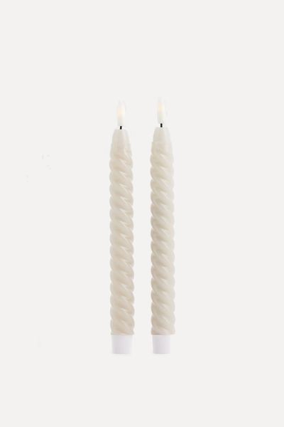 2-Pack LED Swirl Candles from H&M