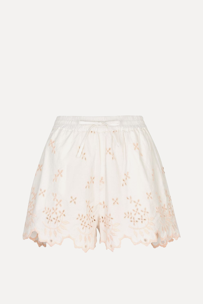 Lana Broderie Anglaise Cotton Shorts from Damson Madder