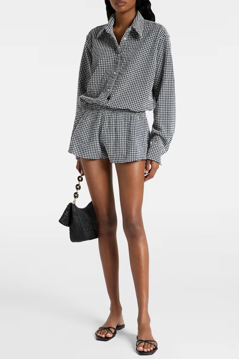 Gingham Seersucker Shorts from Hunza G