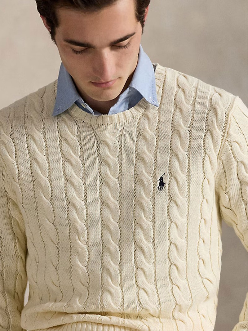 Cable-Knit Cotton Jumper
