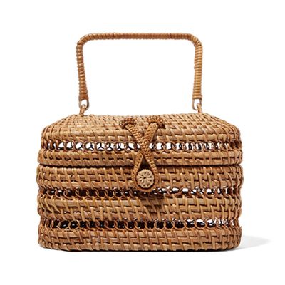 Max Rattan & Bamboo Tote from Cult Gaia