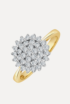 K Gold Diamond Cluster Ring 0.50ct