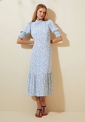 Ditsy Floral Puff Sleeve Midi Tea Dress from M&S X Ghost