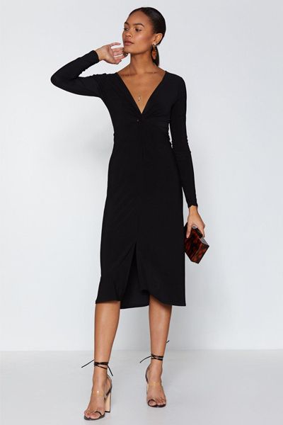 So Twisted Midi Dress