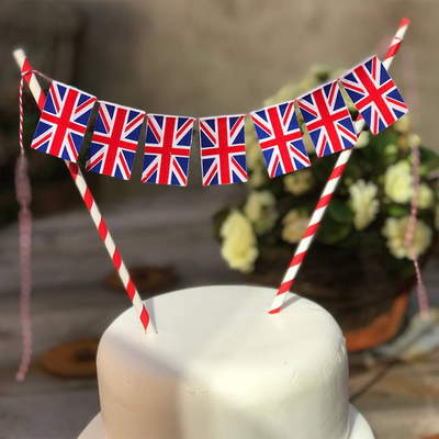 Bright Union Jack Cake Bunting Topper, £7.50 | Emma Bunting