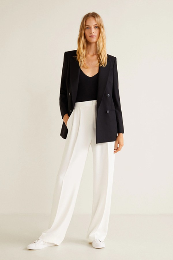 High-Waist Palazzo Trousers from Mango