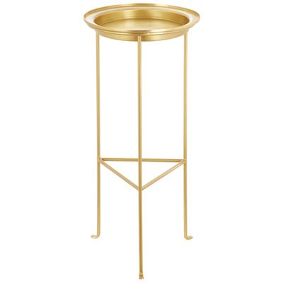 Gold Dish Plant Stand