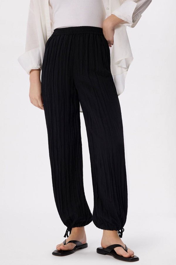 Balloon Tie Hem Trousers