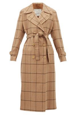 The Christie Checked Wool Trench Coat from Giuliva Heritage Collection
