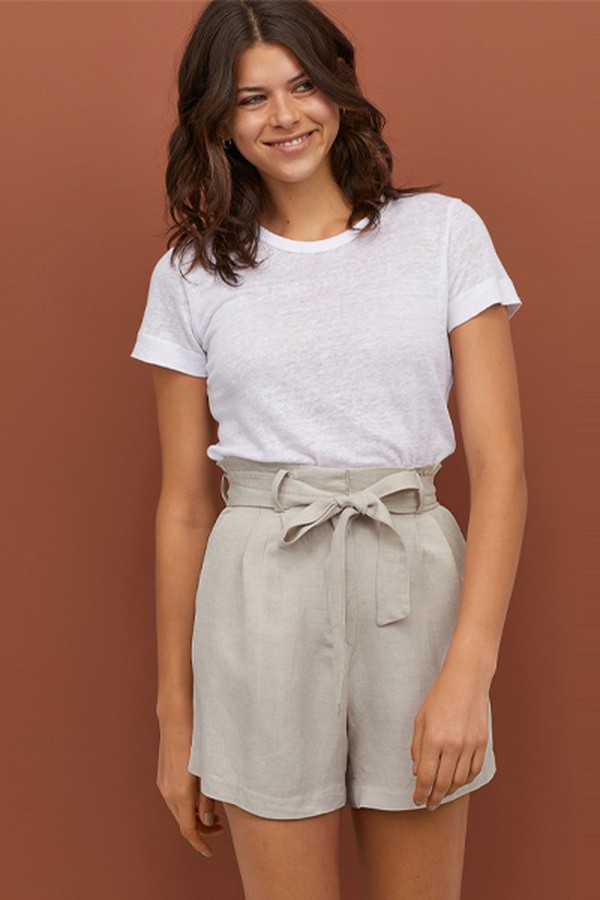 Linen-Blend Shorts from H&M