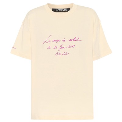 Embroidered Cotton T-Shirt from Jacquemus