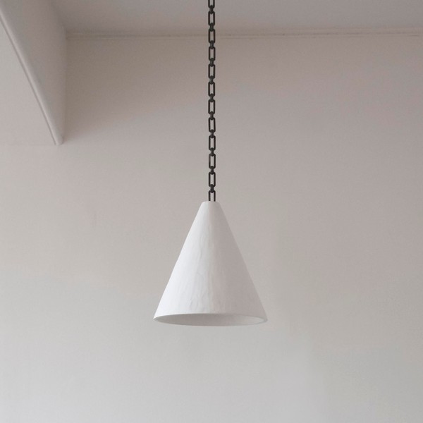 Plaster Cone Hanging Light from Rose Uniacke