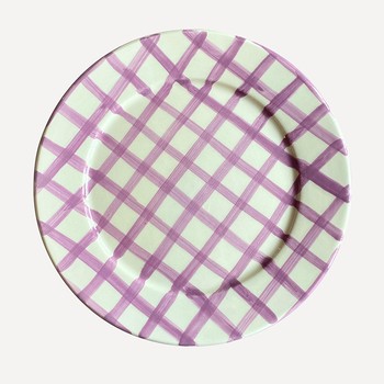 Sweet Me Gingham Dessert Plate from Vaisselle