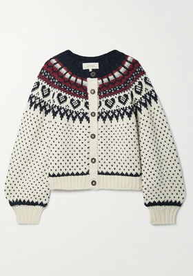 The Heart Fair Isle Cardigan from The Great.